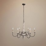 Scout Farmhouse Wood Anchor Candle Chandelier