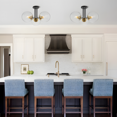 Ivey Water Ripple Glass Globe Ceiling Light Ivey Water Ripple Glass Globe Ceiling Light