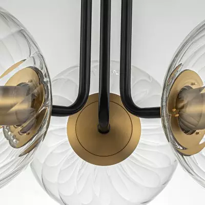 Ivey Water Ripple Glass Globe Ceiling Light Ivey Water Ripple Glass Globe Ceiling Light