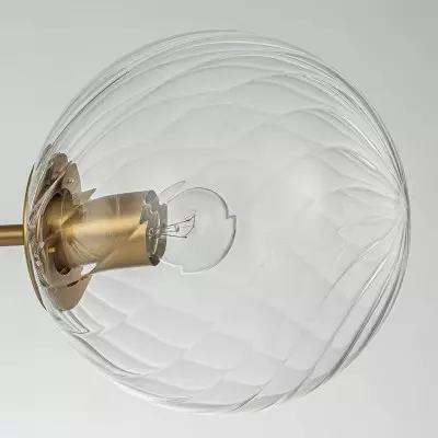 Ivey Water Ripple Glass Globe Ceiling Light Ivey Water Ripple Glass Globe Ceiling Light
