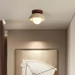 Flynn Wabi-sabi Bowl Shape Travertine Ceiling Light