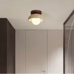 Flynn Wabi-sabi Bowl Shape Travertine Ceiling Light