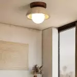 Flynn Wabi-sabi Bowl Shape Travertine Ceiling Light