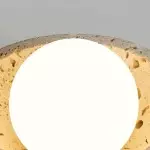 Flynn Wabi-sabi Bowl Shape Travertine Ceiling Light