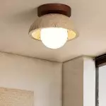 Blayze Rustic LED Wooden Geometric Ceiling Light