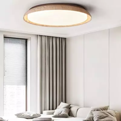 Troy Japanese Round LED Travertine Ceiling Light Troy Japanese Round LED Travertine Ceiling Light