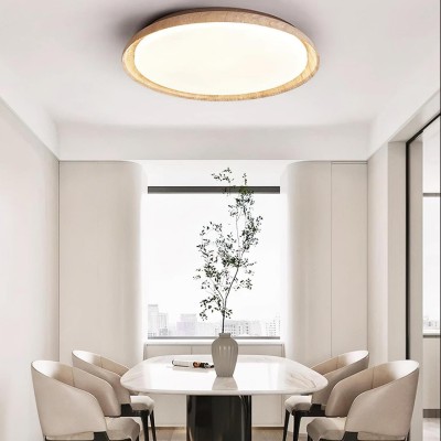 Troy Japanese Round LED Travertine Ceiling Light Troy Japanese Round LED Travertine Ceiling Light