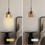 Ryder Minimalist Dome Glass Pendant Light