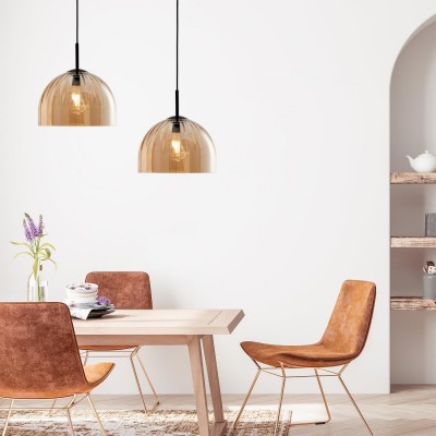 Ryder Minimalist Dome Glass Pendant Light Ryder Minimalist Dome Glass Pendant Light