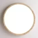 Tatum Modern Travertine Disc LED Ceiling Light
