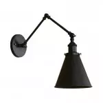 Brady Black Adjustable Wall Light