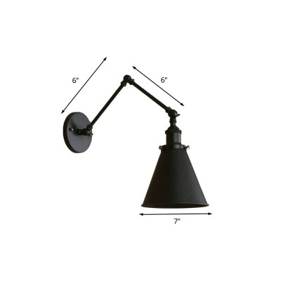 Brady Black Adjustable Wall Light Brady Black Adjustable Wall Light