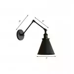Brady Black Adjustable Wall Light