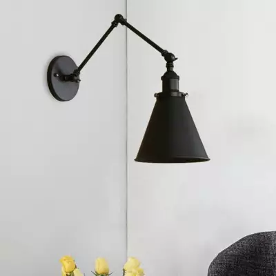 Brady Black Adjustable Wall Light Brady Black Adjustable Wall Light