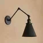 Brady Black Adjustable Wall Light