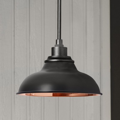 Creed Industrial Dome Metal Pendant Light Creed Industrial Dome Metal Pendant Light