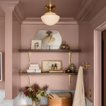 Bodie Retro Brass White Glass Ceiling Light