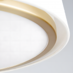 Zuri Farmhouse Drum Linen Ceiling Light