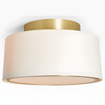 Zuri Farmhouse Drum Linen Ceiling Light Zuri Farmhouse Drum Linen Ceiling Light