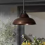 Harlow Linen Blend 5 Light Metal Dimmable Double Tier Barrel Pendant Light
