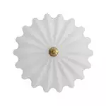 Dakota Modern Flower Shape Milk Glass Ceiling Light