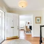 Dakota Modern Flower Shape Milk Glass Ceiling Light