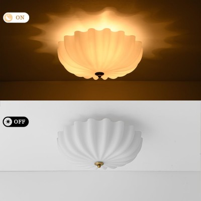 Dakota Modern Flower Shape Milk Glass Ceiling Light Dakota Modern Flower Shape Milk Glass Ceiling Light