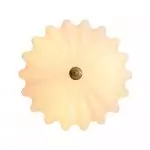 Dakota Modern Flower Shape Milk Glass Ceiling Light