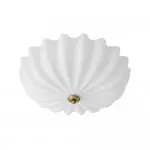 Dakota Modern Flower Shape Milk Glass Ceiling Light