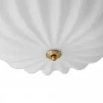 Dakota Modern Flower Shape Milk Glass Ceiling Light