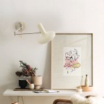 Kira Modern Bauhaus White Swing Arm Wall Light