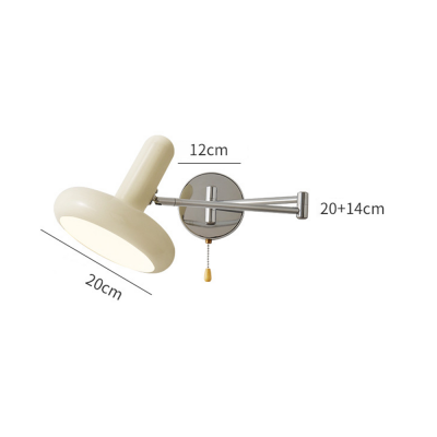 Kira Modern Bauhaus White Swing Arm Wall Light Kira Modern Bauhaus White Swing Arm Wall Light