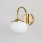 Luka Retro Bauhaus Globe Glass Sconce