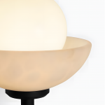 Brianna Farmhouse Alabaster Double Globe Sconce