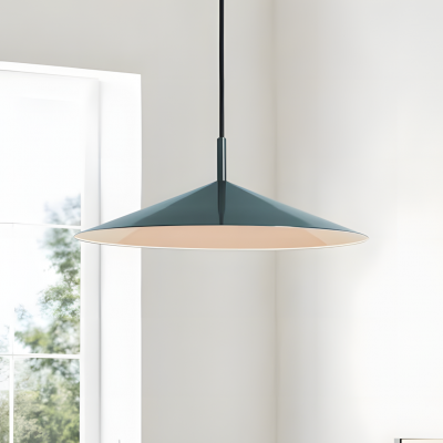 Tegan Scandinavian Cone Shaped Metal Pendant Light Tegan Scandinavian Cone Shaped Metal Pendant Light