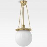 Dara Farmhouse Glass Globe Pendant Light