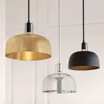 Frey Mid Century Metal Dome Pendant Light