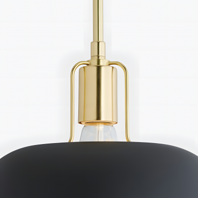 Frey Mid Century Metal Dome Pendant Light