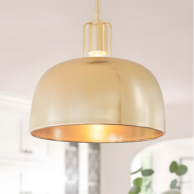 Frey Mid Century Metal Dome Pendant Light
