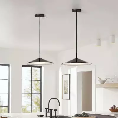 Tegan Scandinavian Cone Shaped Metal Pendant Light Tegan Scandinavian Cone Shaped Metal Pendant Light