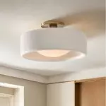 Aura Modern Porcelain Flush Mount Ceiling Light