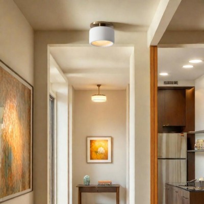 Aura Modern Porcelain Flush Mount Ceiling Light Aura Modern Porcelain Flush Mount Ceiling Light