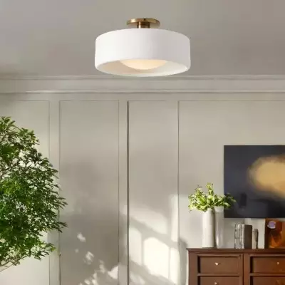 Aura Modern Porcelain Flush Mount Ceiling Light Aura Modern Porcelain Flush Mount Ceiling Light