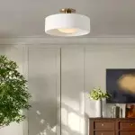 Aura Modern Porcelain Flush Mount Ceiling Light