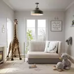 Drilon Nordic Morandi Metal Flush Mount Ceiling Light