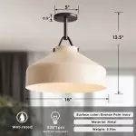 Drilon Nordic Morandi Metal Flush Mount Ceiling Light