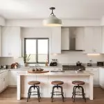 Drilon Nordic Morandi Metal Flush Mount Ceiling Light