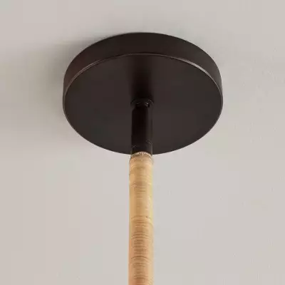 Daxter Bohemian Woven Rattan Scalloped Pendant Light Daxter Bohemian Woven Rattan Scalloped Pendant Light