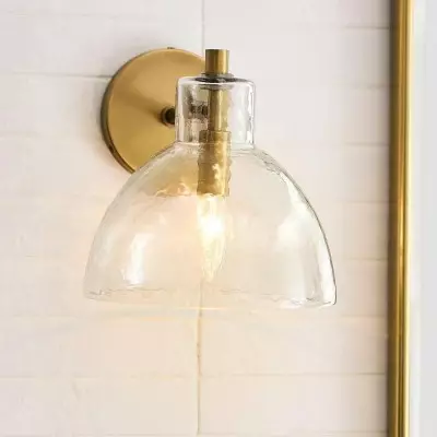 Keen Farmhouse Cooper Recycled Glass Dome Sconce Keen Farmhouse Cooper Recycled Glass Dome Sconce
