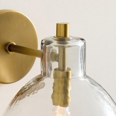 Keen Farmhouse Cooper Recycled Glass Dome Sconce Keen Farmhouse Cooper Recycled Glass Dome Sconce
